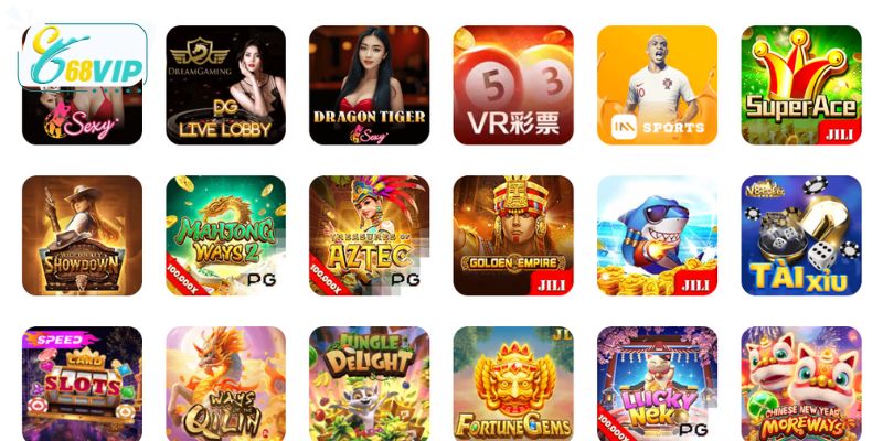 Kho trò chơi ấn tượng của nền tảng đem lại cho hội viên